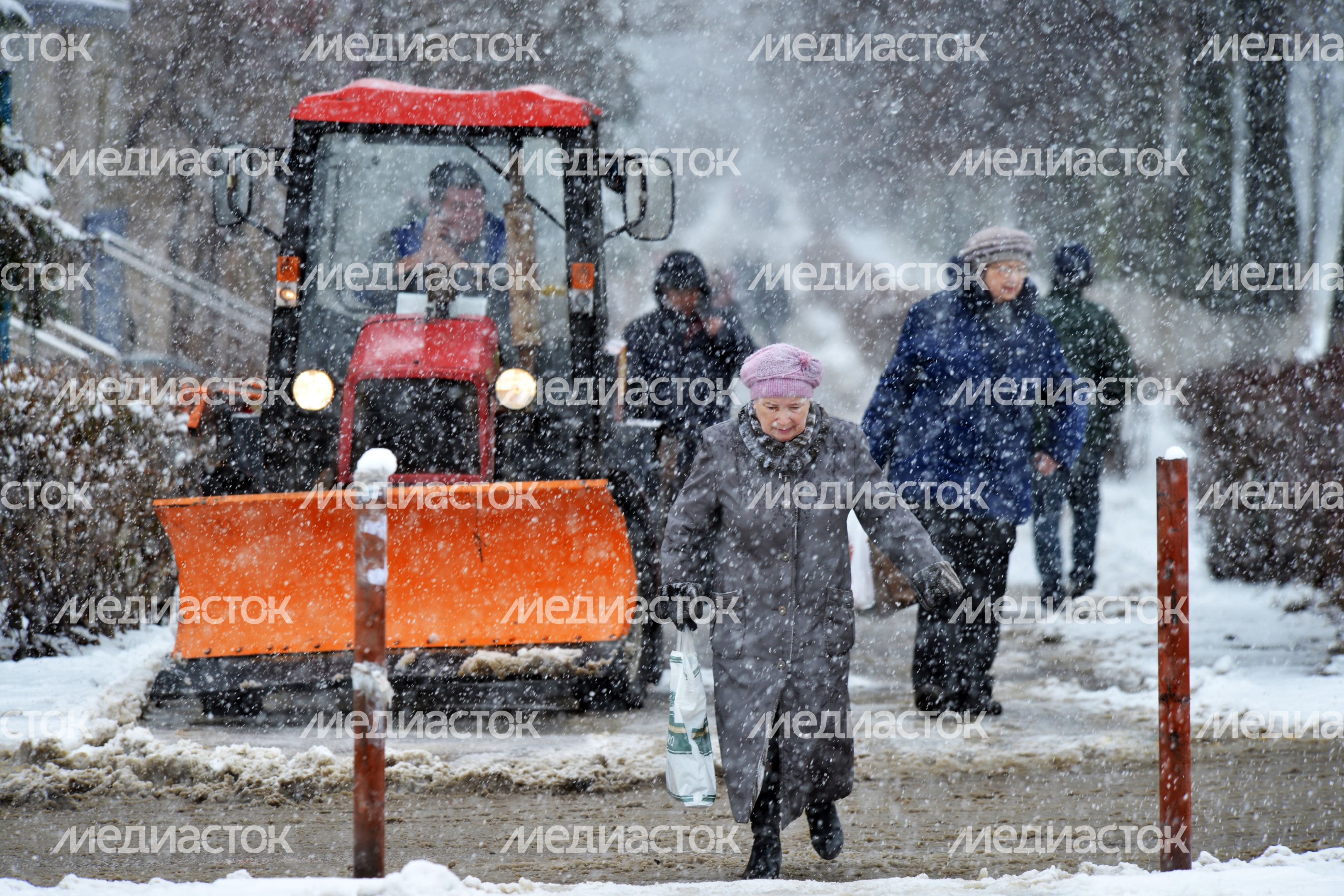 Снегопад в Воскресенске