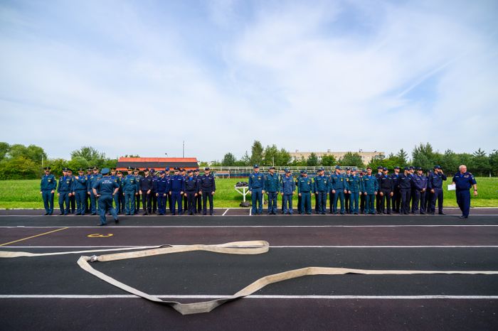 Конкурс профмастерства среди пожарных и начальников караулов МЧС и Мособлпожспаса в Подольске