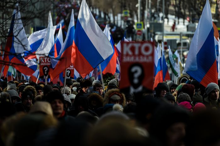 Марш памяти Бориса Немцова в Москве