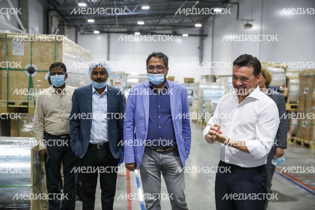 Встреча Губернатора Подмосковья с управляющим директором «Uflex Group» Ашоком Чатурведи