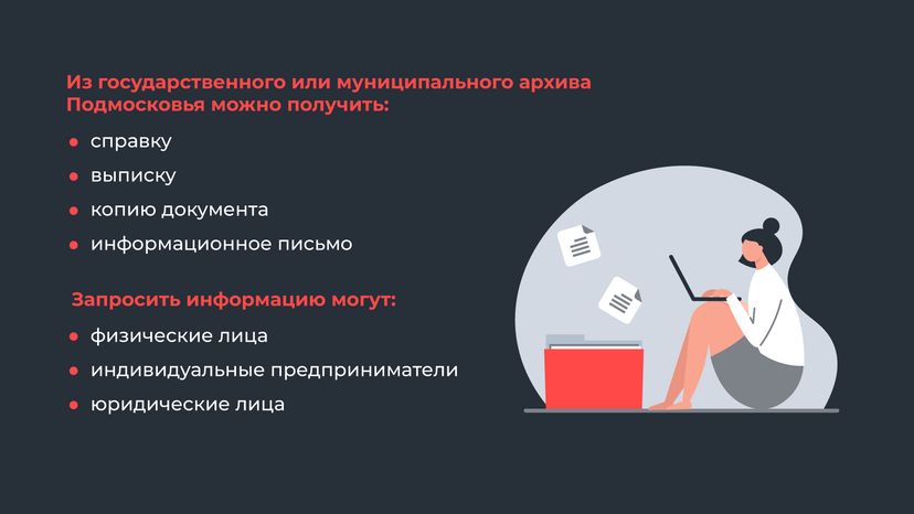 Архивная информация онлайн