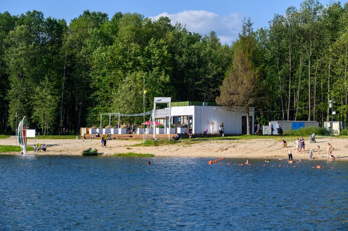 Пляж парка «Авангард» в Электростали