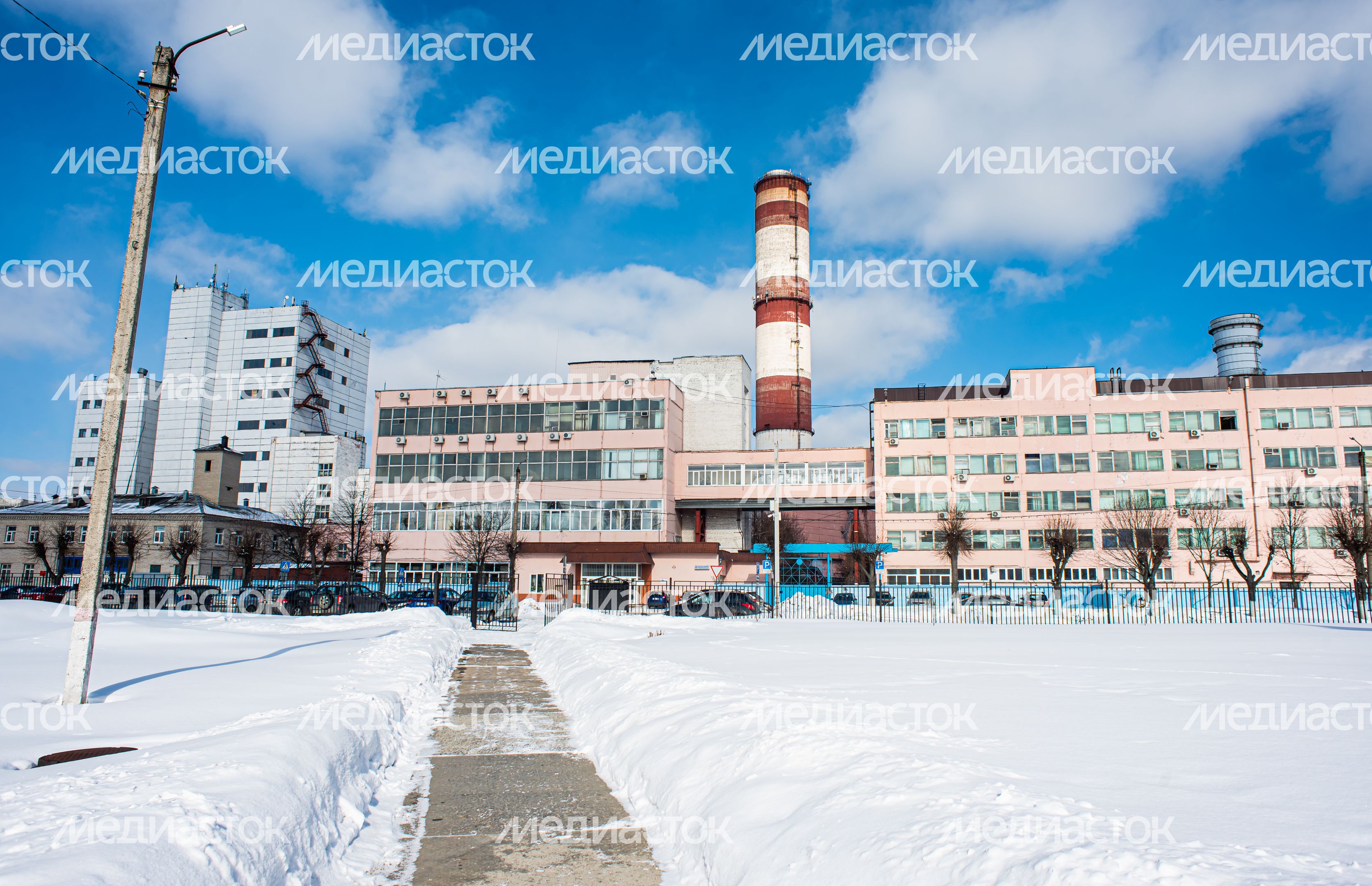 Зимние виды города Электрогорск