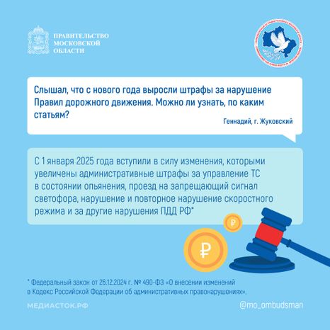 Новые штрафы за нарушение ПДДквадрат 01