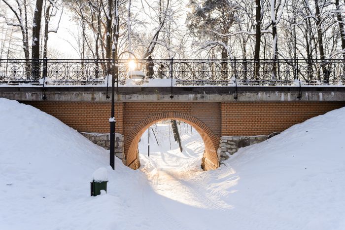 Красногорск. Усадьба «Архангельское». Зима