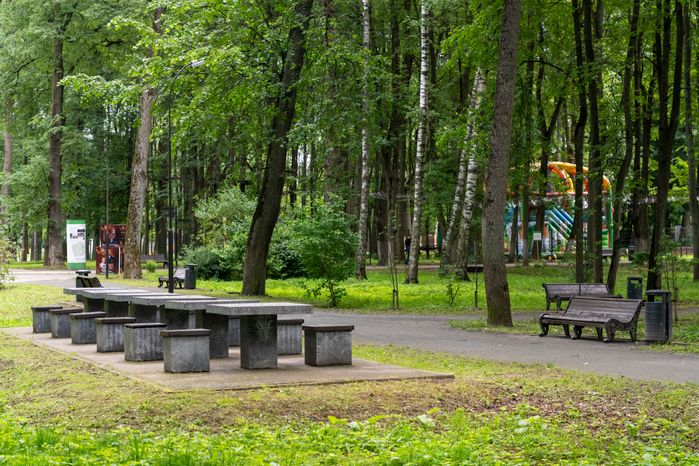 Центральный парк имени В.В. Воровского в Наро-Фоминске летом