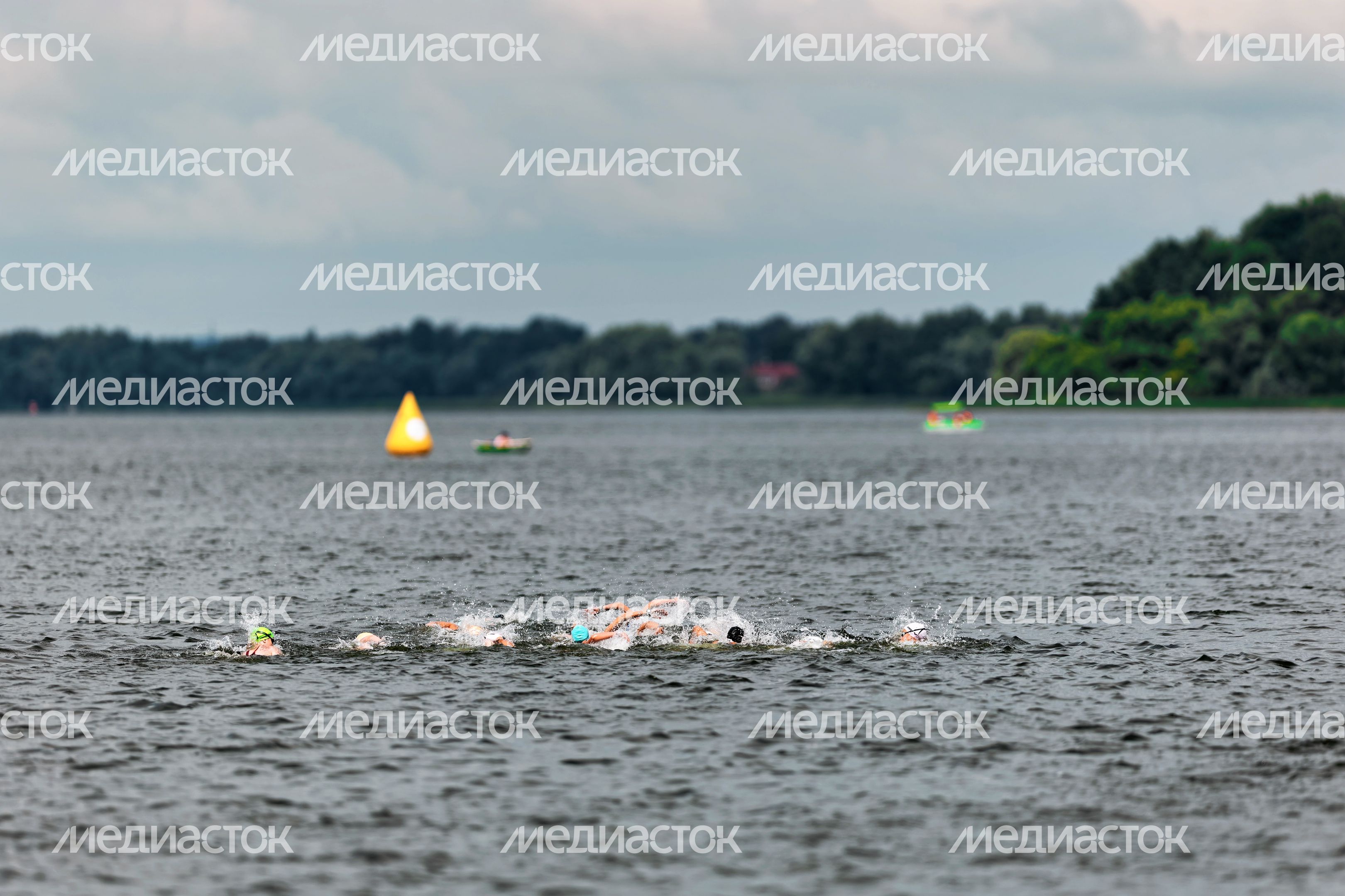 Кубок России по плаванию на открытой воде в Истринском водохранилище в округе Солнечногорск Кубок России по плаванию на открытой воде в Истринском водохранилище в округе Солнечногорск