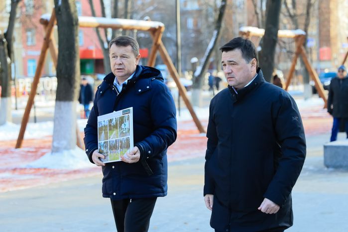 Встреча Губернатора Подмосковья с родителями учащихся СОШ №2