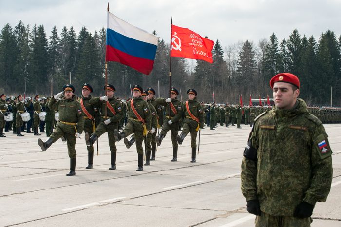 Репетиция Парада Победы в Алабино