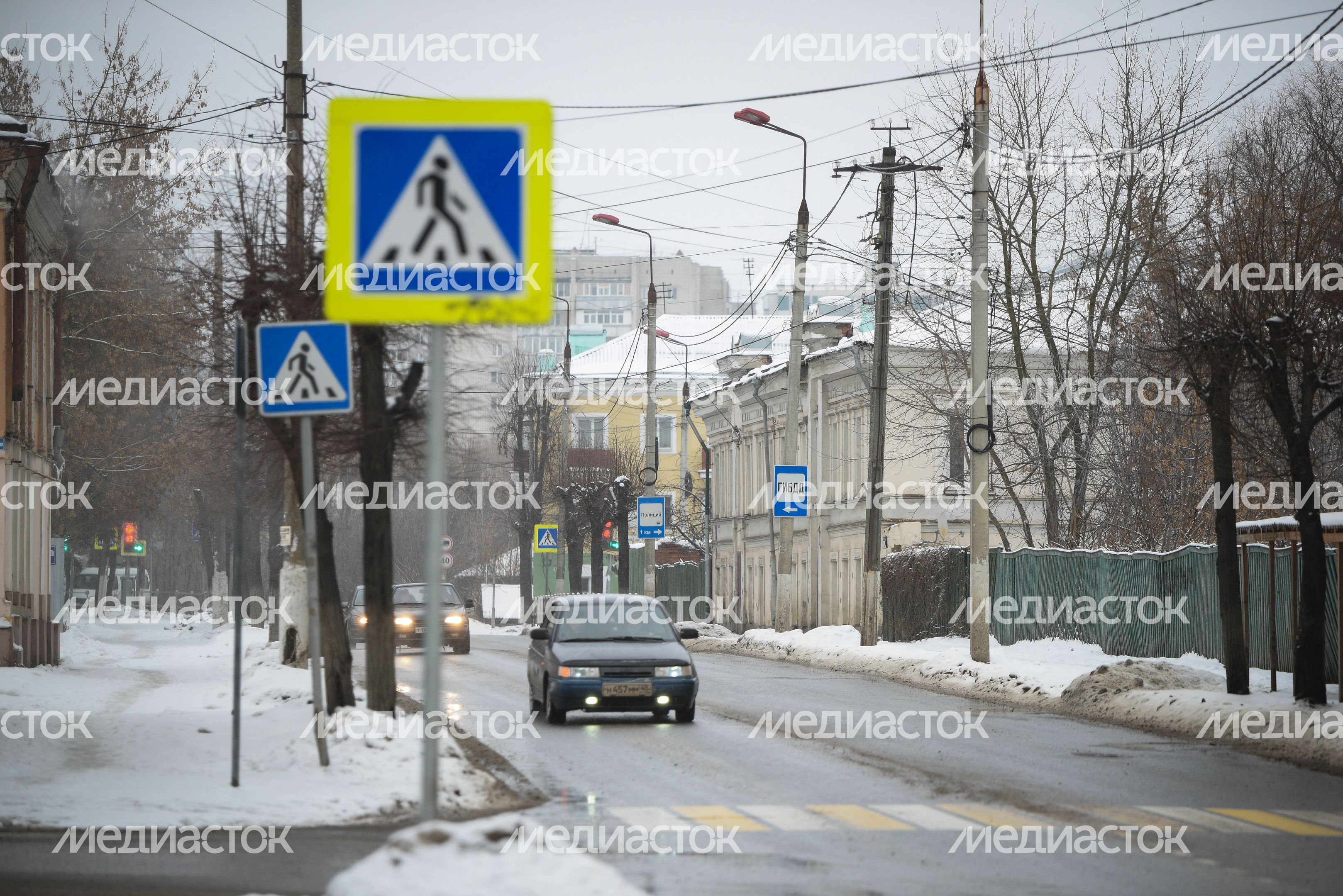 Виды города Серпухов зимой
