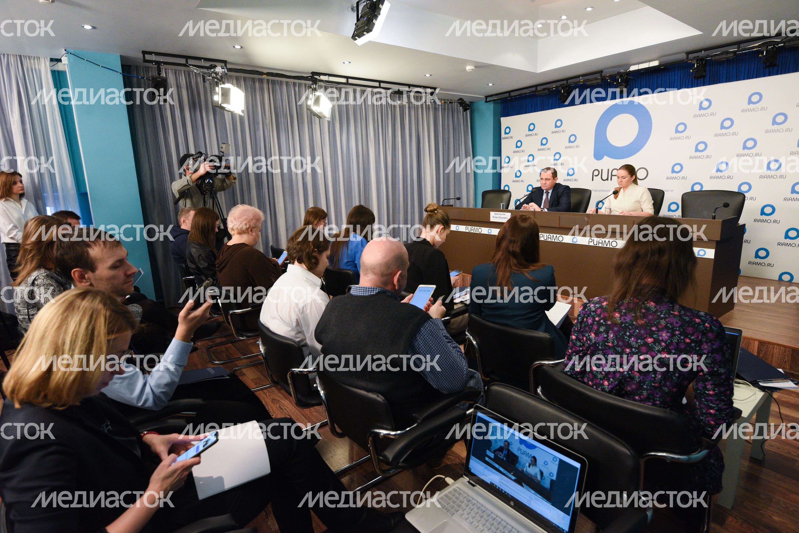 Пресс-конференция председателя Московского областного парламента Игоря Брынцалова, посвященная итогам работы Думы за 2019 год
