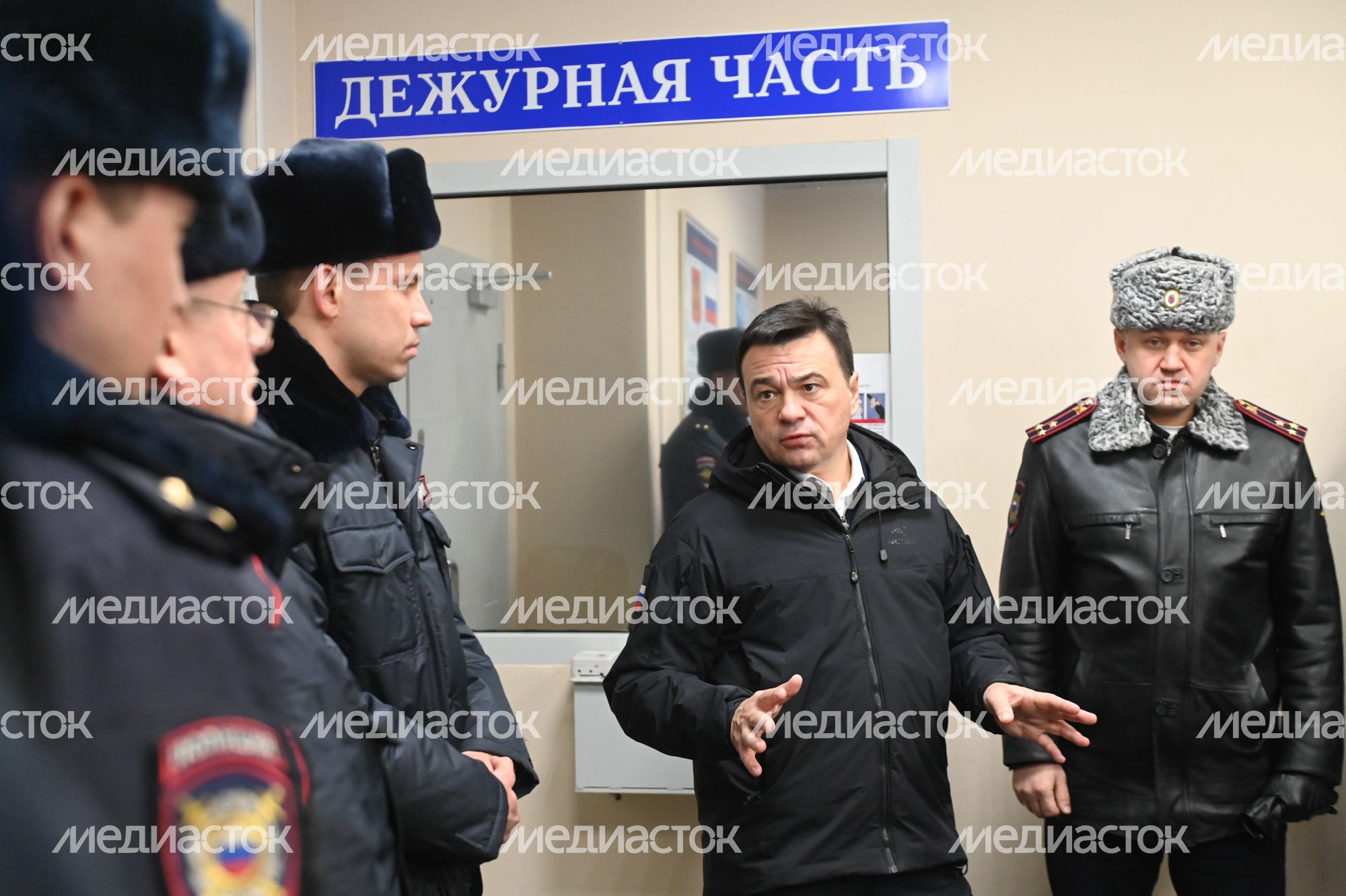 Рабочий визит Губернатора Подмосковья в Отрадненский отдел полиции Красногорска