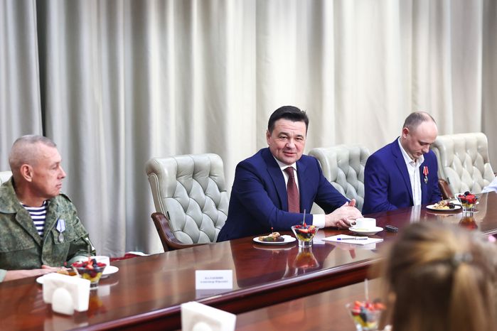 Вручение губернатором Подмосковья государственных наград участникам СВО