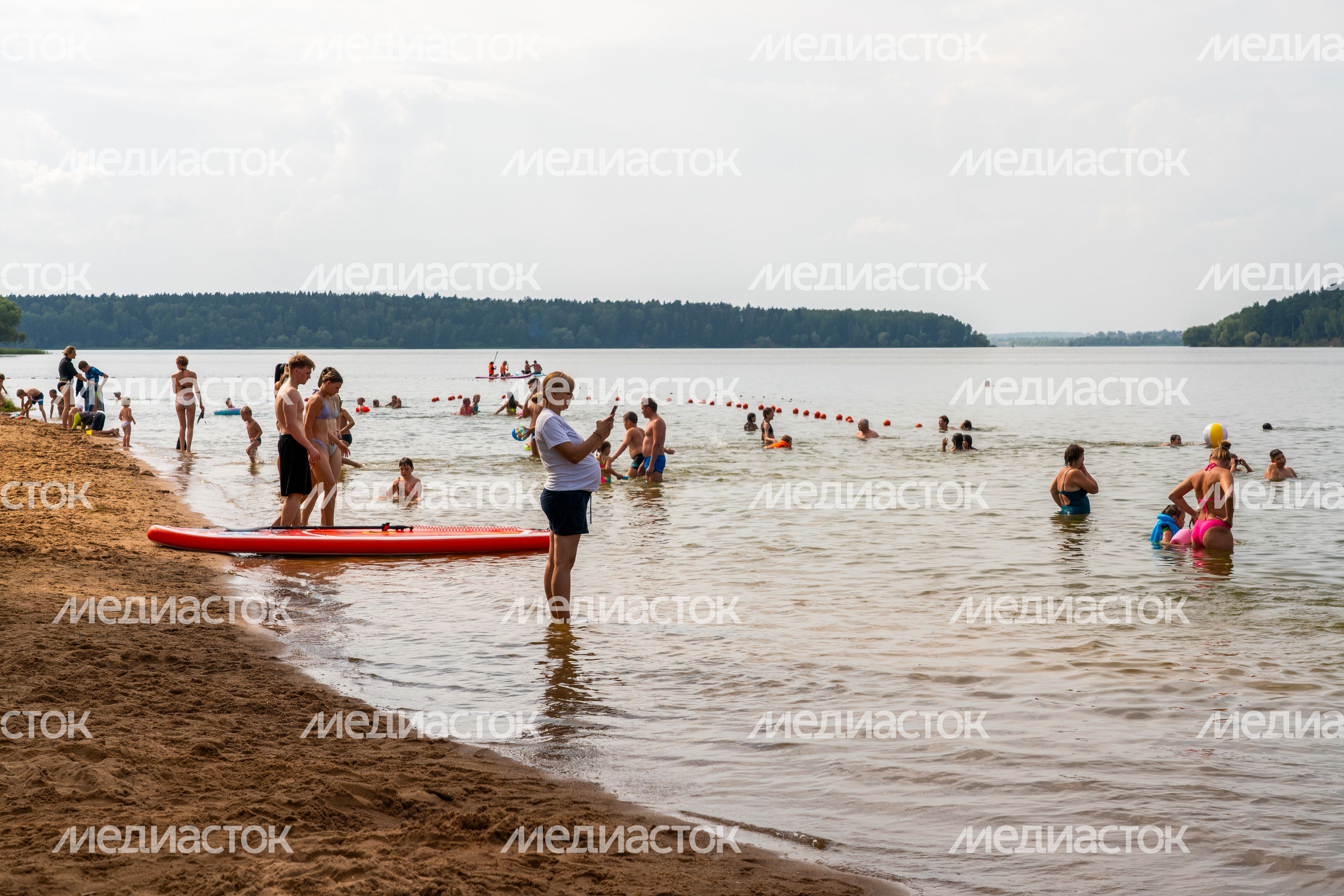 «Ice пляж» на Озеринском водохранилище в Рузе