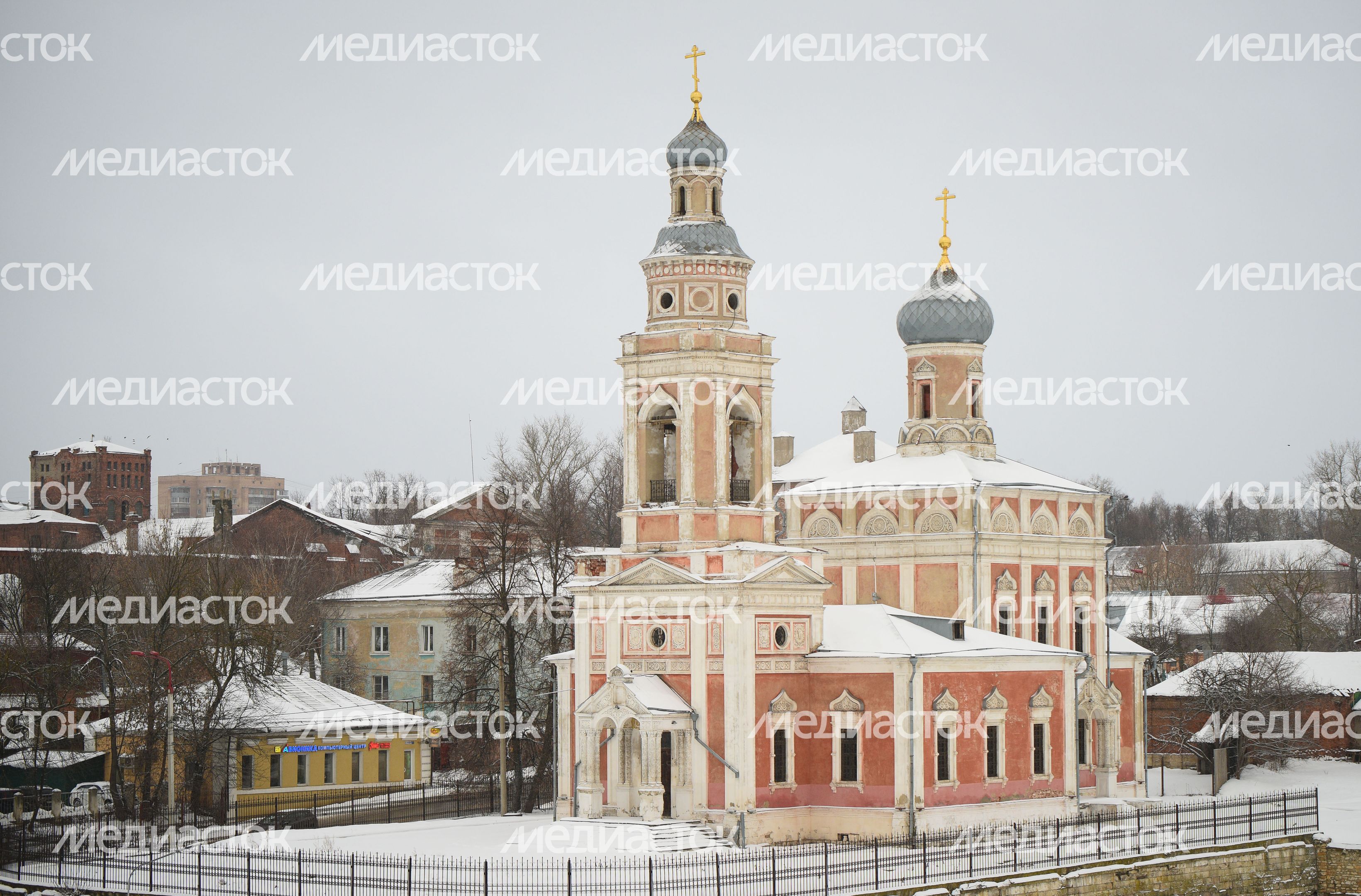 Виды города Серпухов зимой