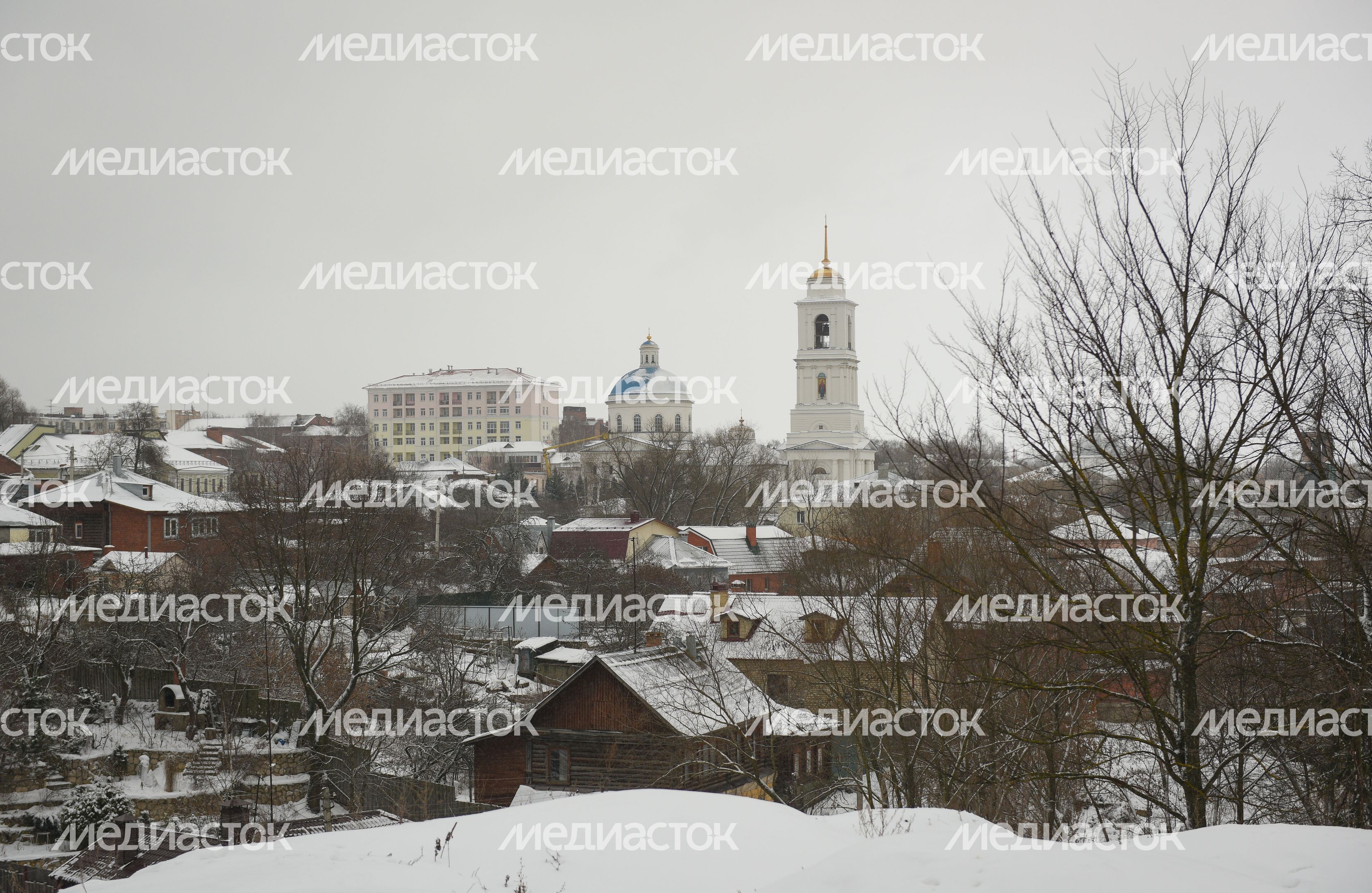 Виды города Серпухов зимой
