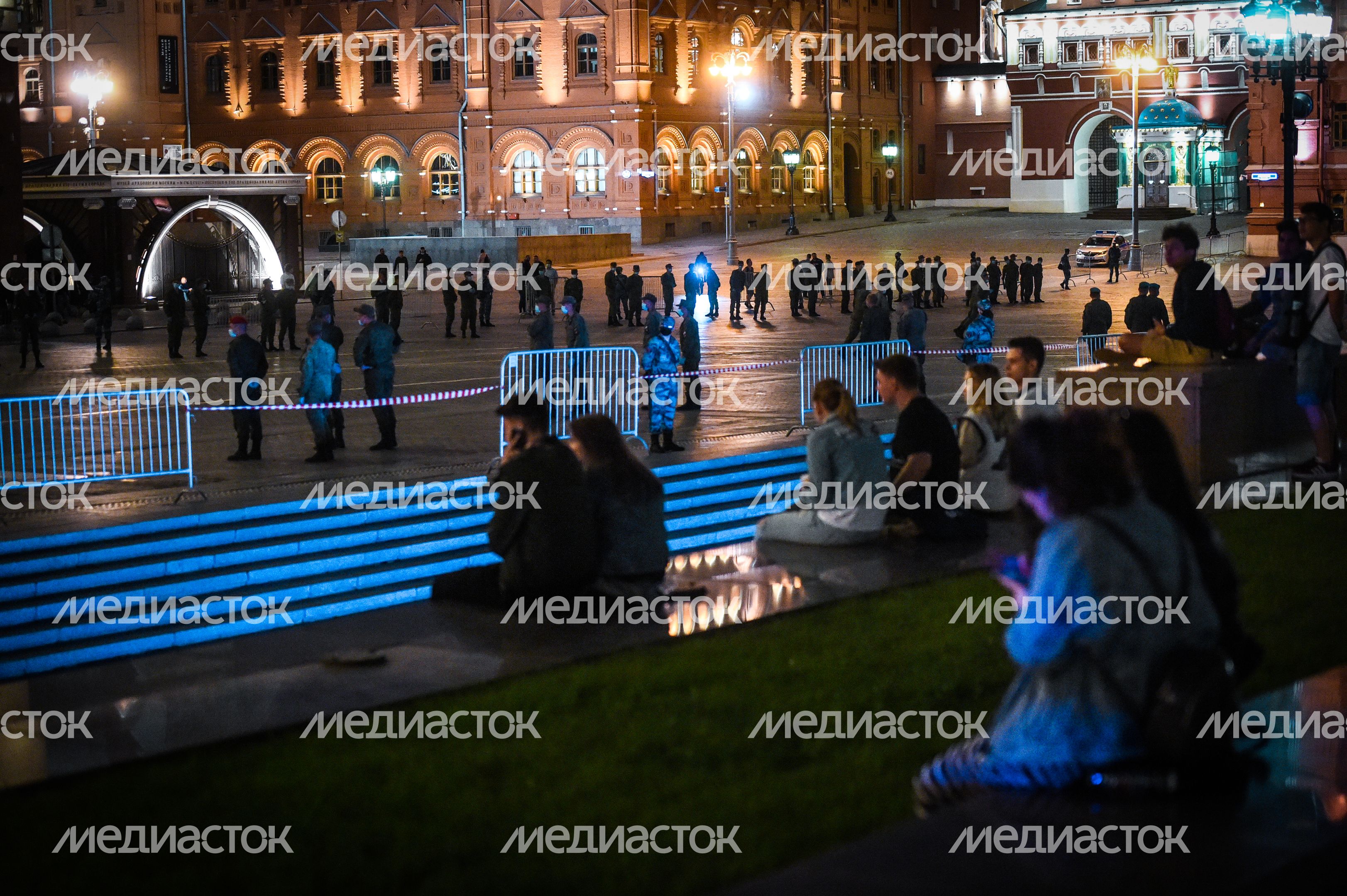 Пешая репетиция парада Победы в Москве