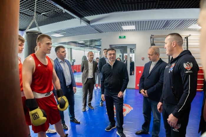 Посещение дворца спорта в Чехове Губернатором Подмосковья