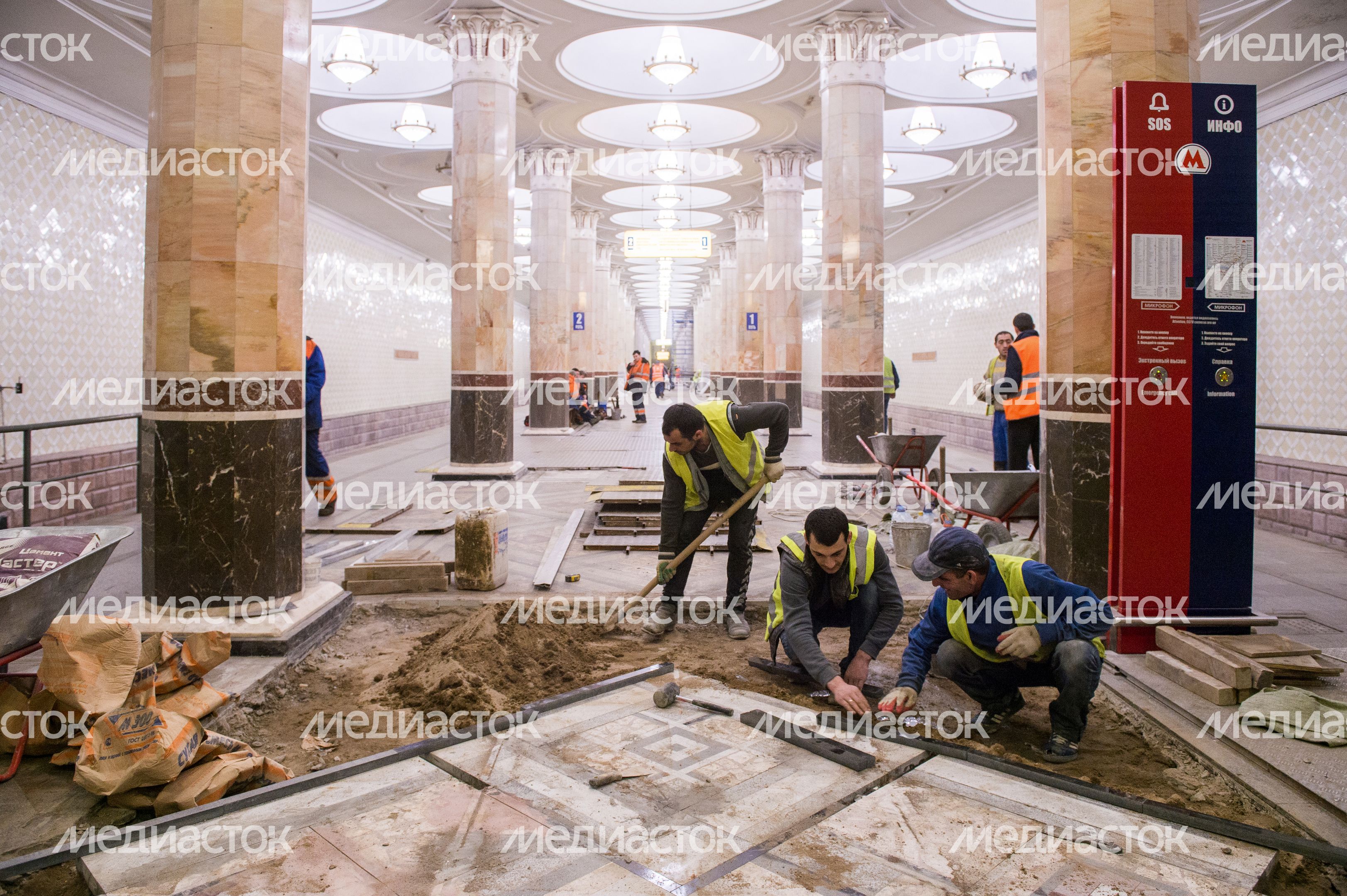 Реставрация станции метро «Киевская» в Москве