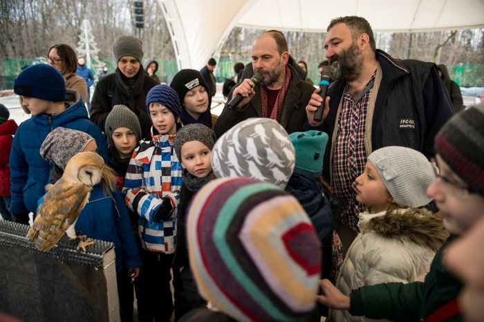 Выбор птицы года в парке Сокольники в Москве