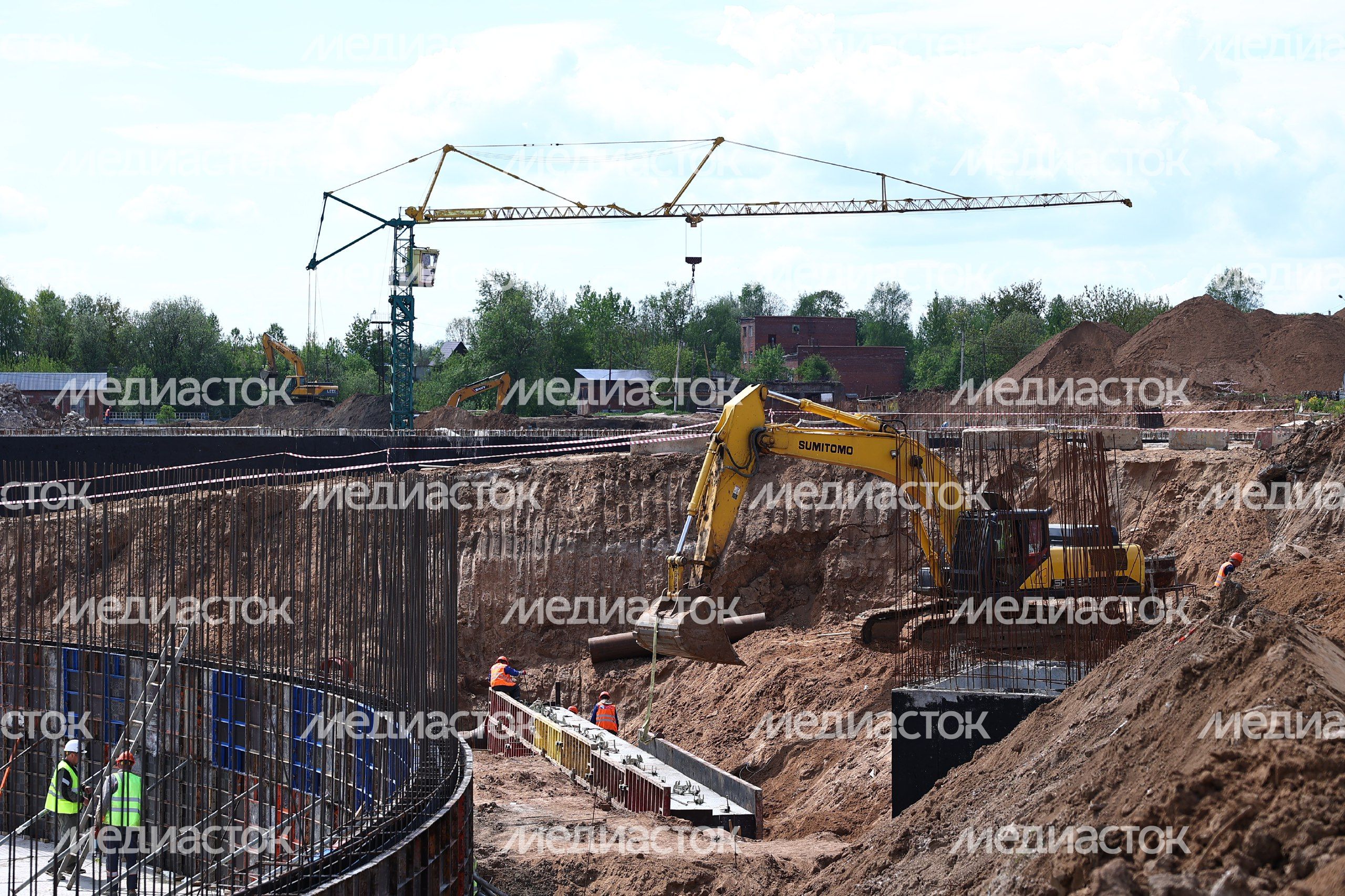 В Сергиевом Посаде продолжается строительство современного комплекса очистных сооружений