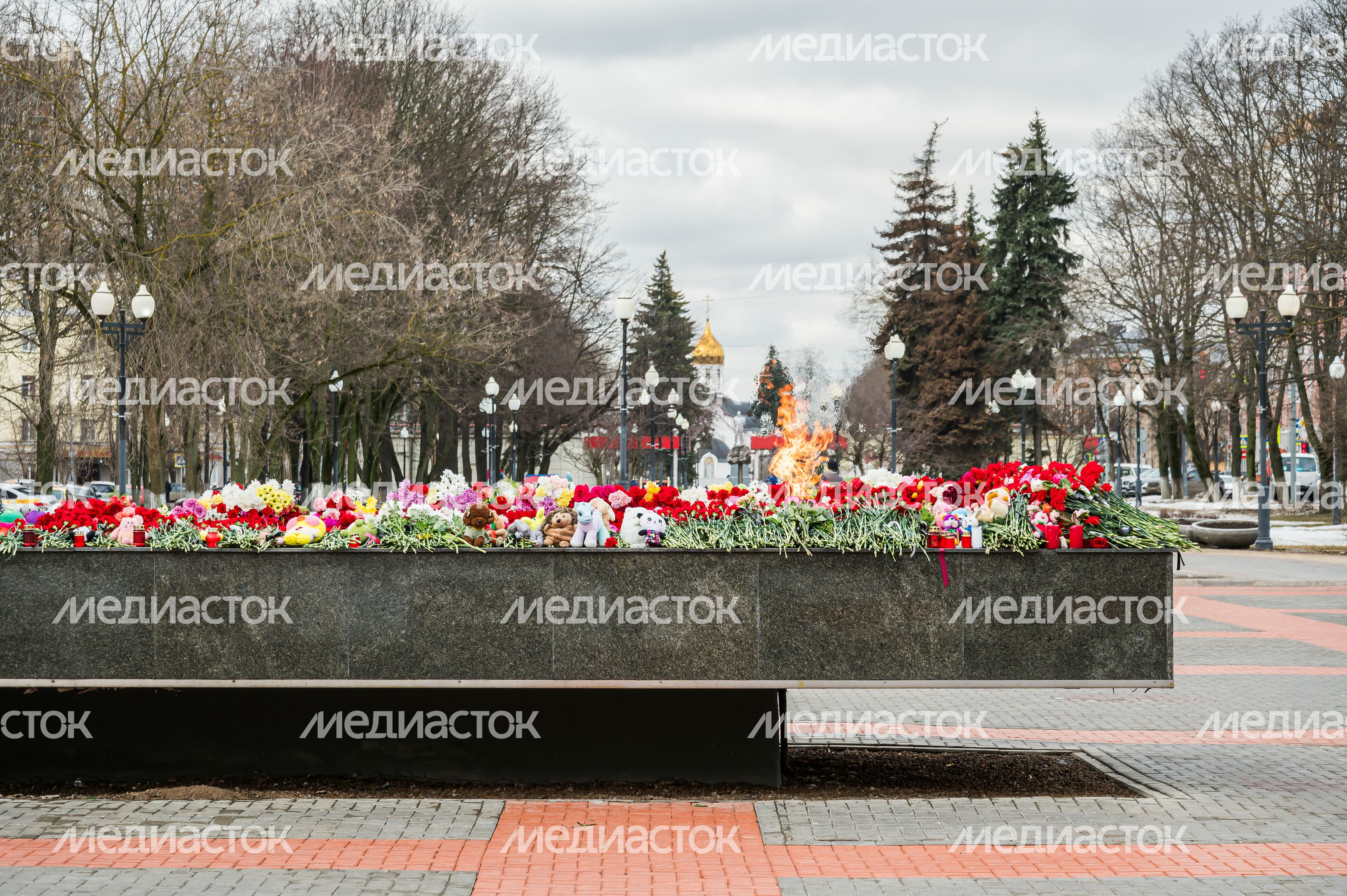 Мемориал памяти погибших в "Крокус Сити Холле" в Балашихе