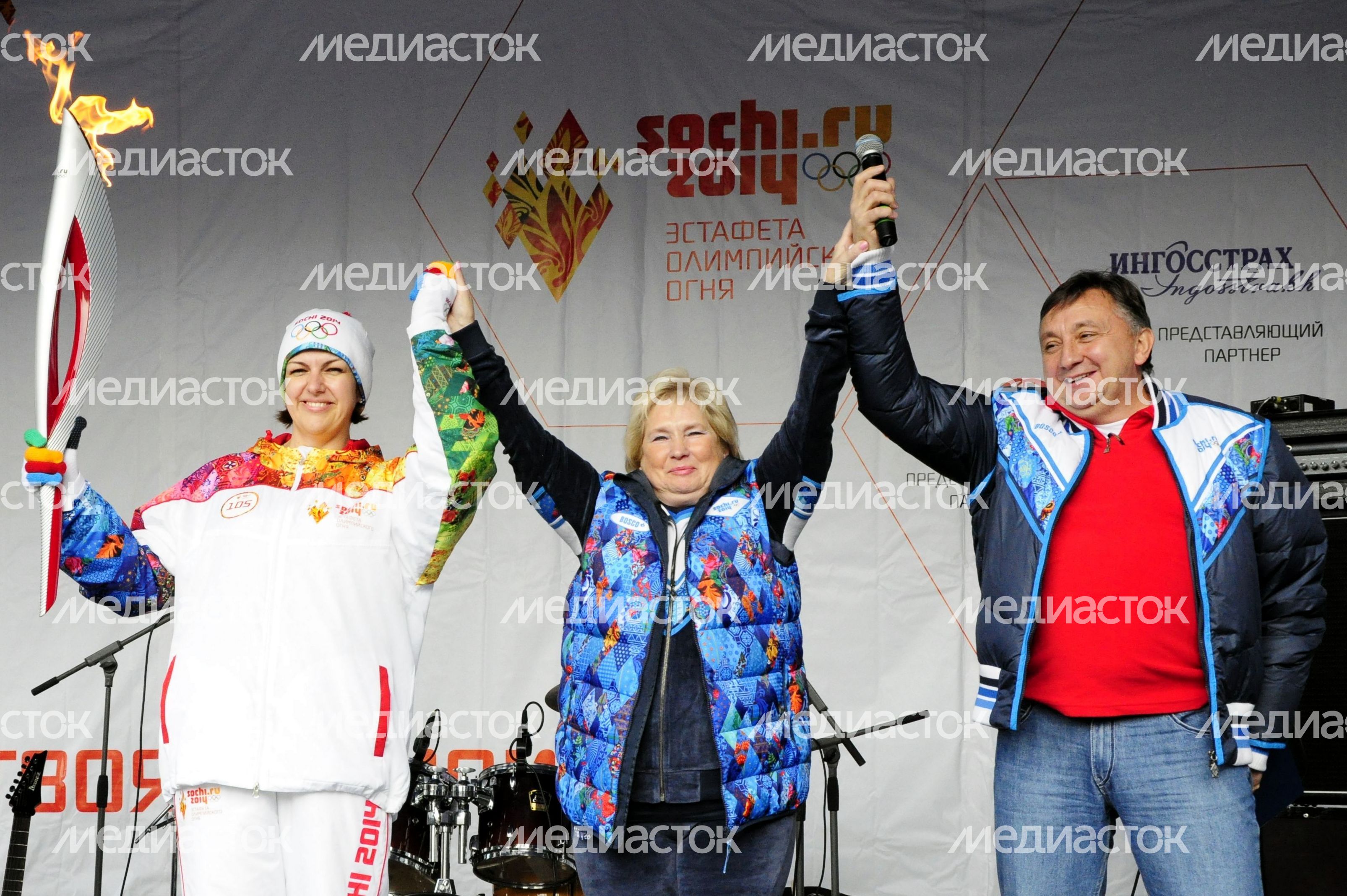 Олимпийский огонь в Красногорске Олимпийский огонь в Красногорске