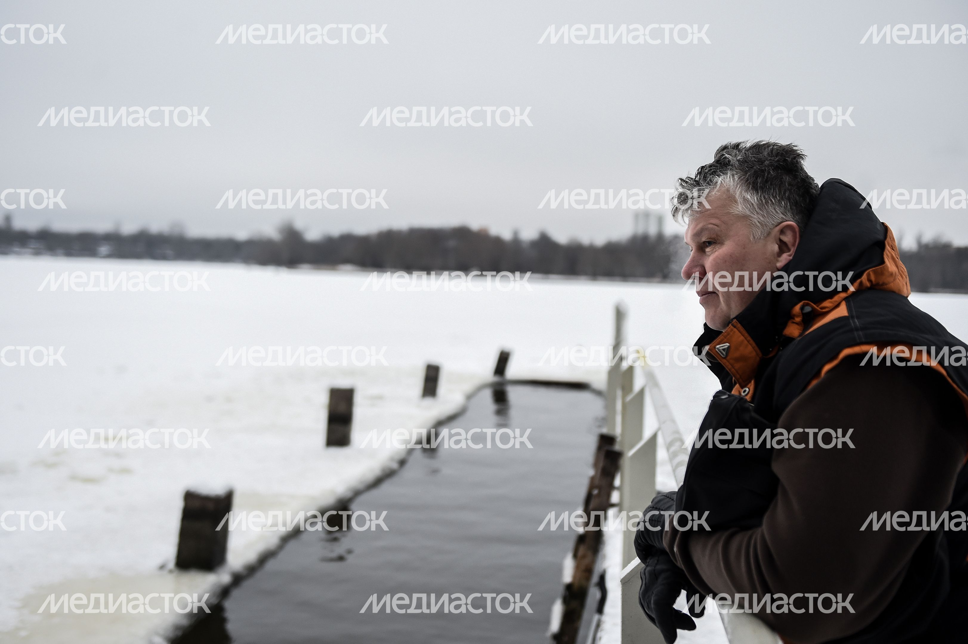 Купание моржей в Долгопрудном