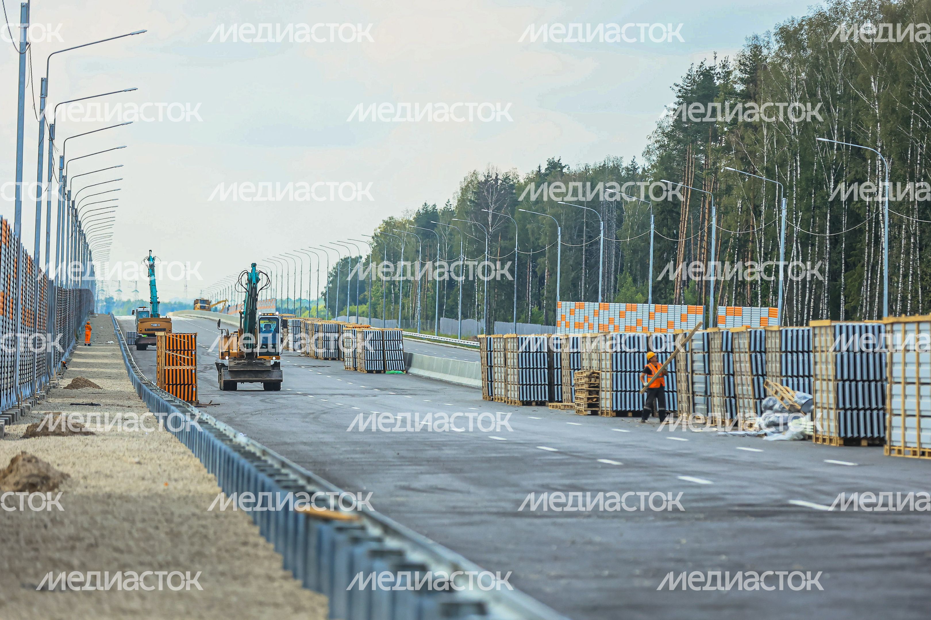 Проверка хода строительства подмосковного участка М-12 «Москва-Казань» Губернатором Подмосковья
