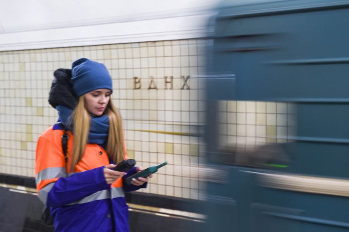 Проверка воздуха в Московском метрополитене