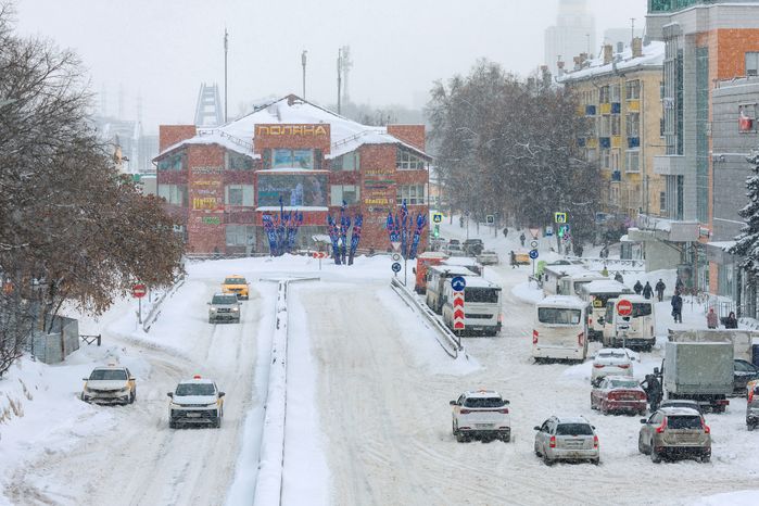Зимние виды города Химки