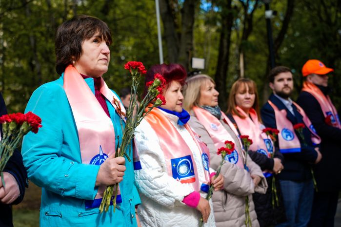 Зажжение Вечного огня в Королеве