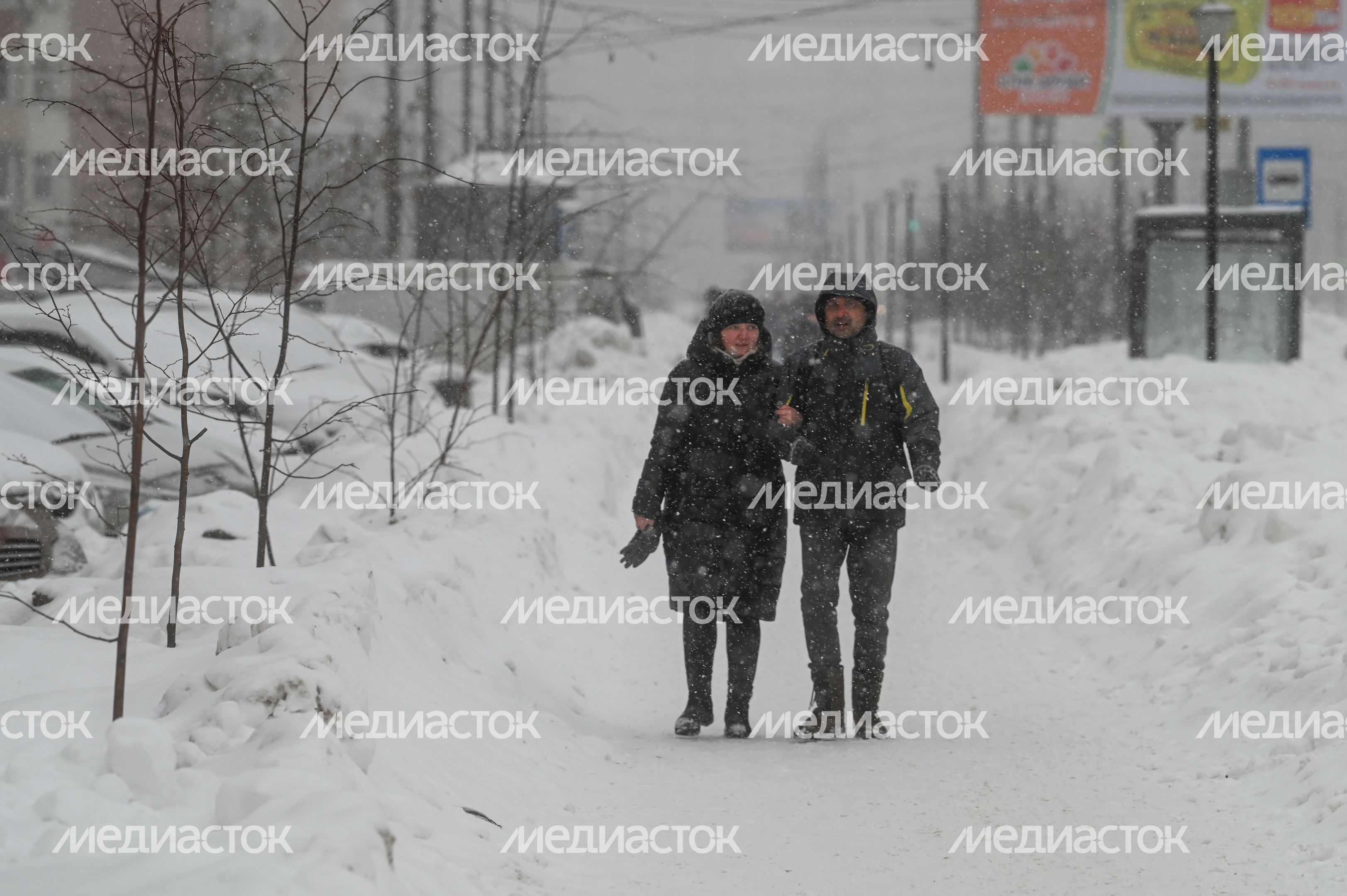 Снегопад в Люберцах