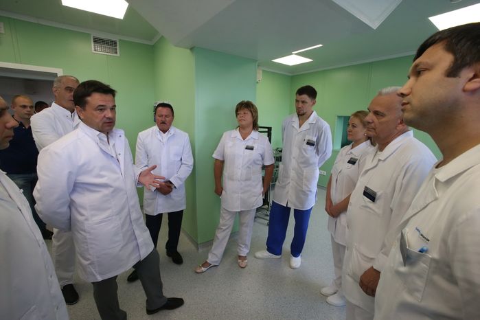 Губернатор посетил больницу города Королёв во время официального визита