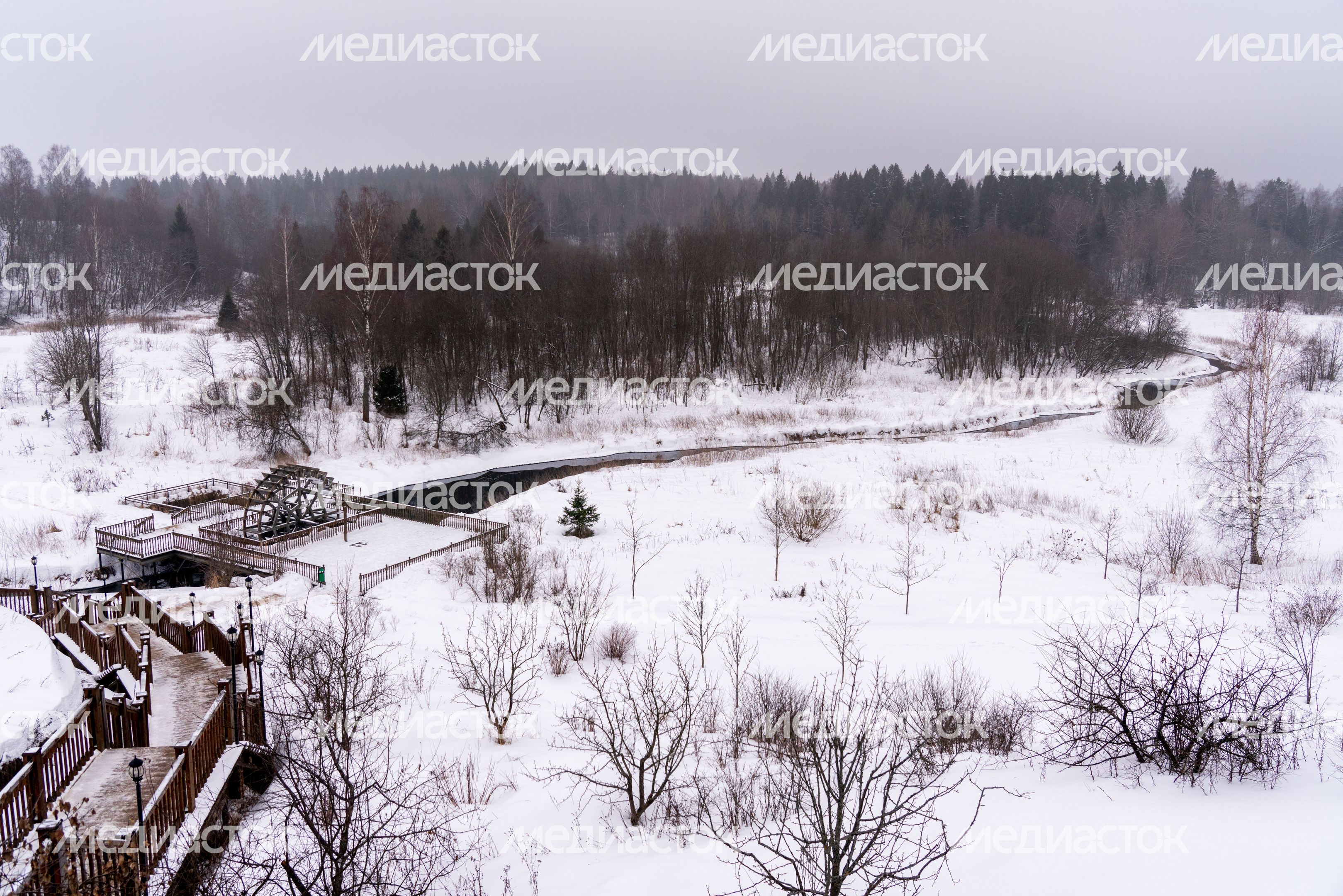 Радонеж Сергиево-Посадского горокруга. Зима