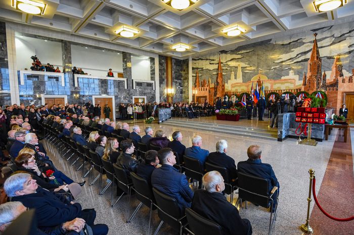 Церемония прощания с космонавтом Алексеем Леоновым в Подмосковье