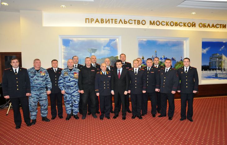 А. Воробьёв на встрече с сотрудниками ГУ МВД МО
