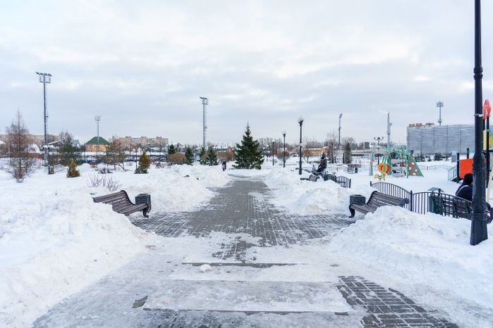 Домодедово. Олимпийский сквер. Зима