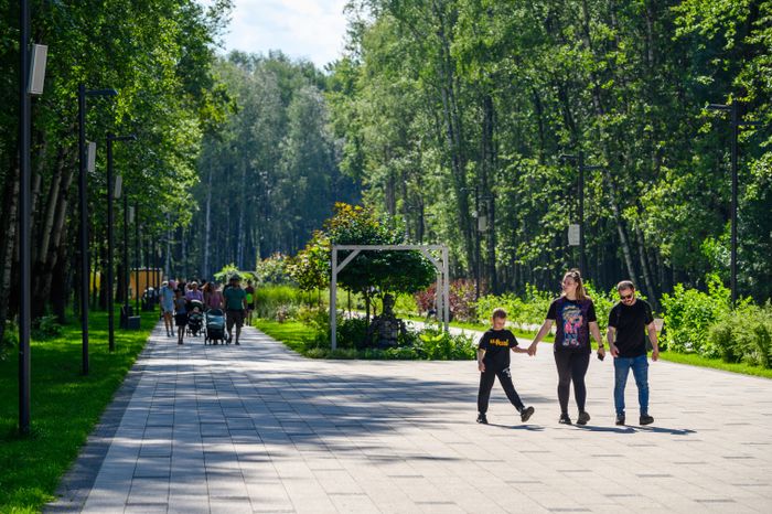 Прогулка с ребенком в парке «Авангард» летом в Электростали