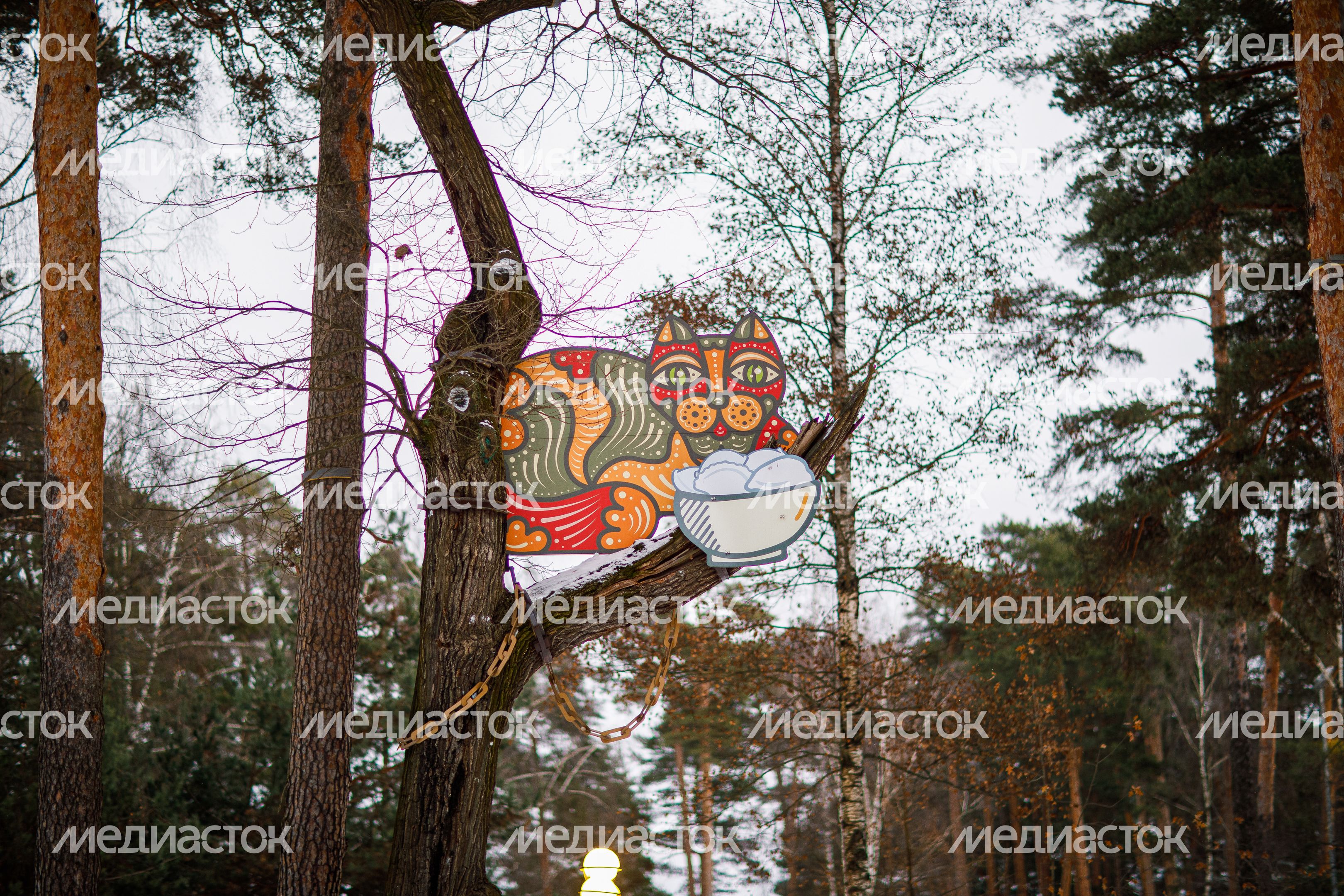 Детский городок "Сказочный" зимой в Красногорске