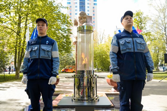 Зажжение Вечного огня в Королеве