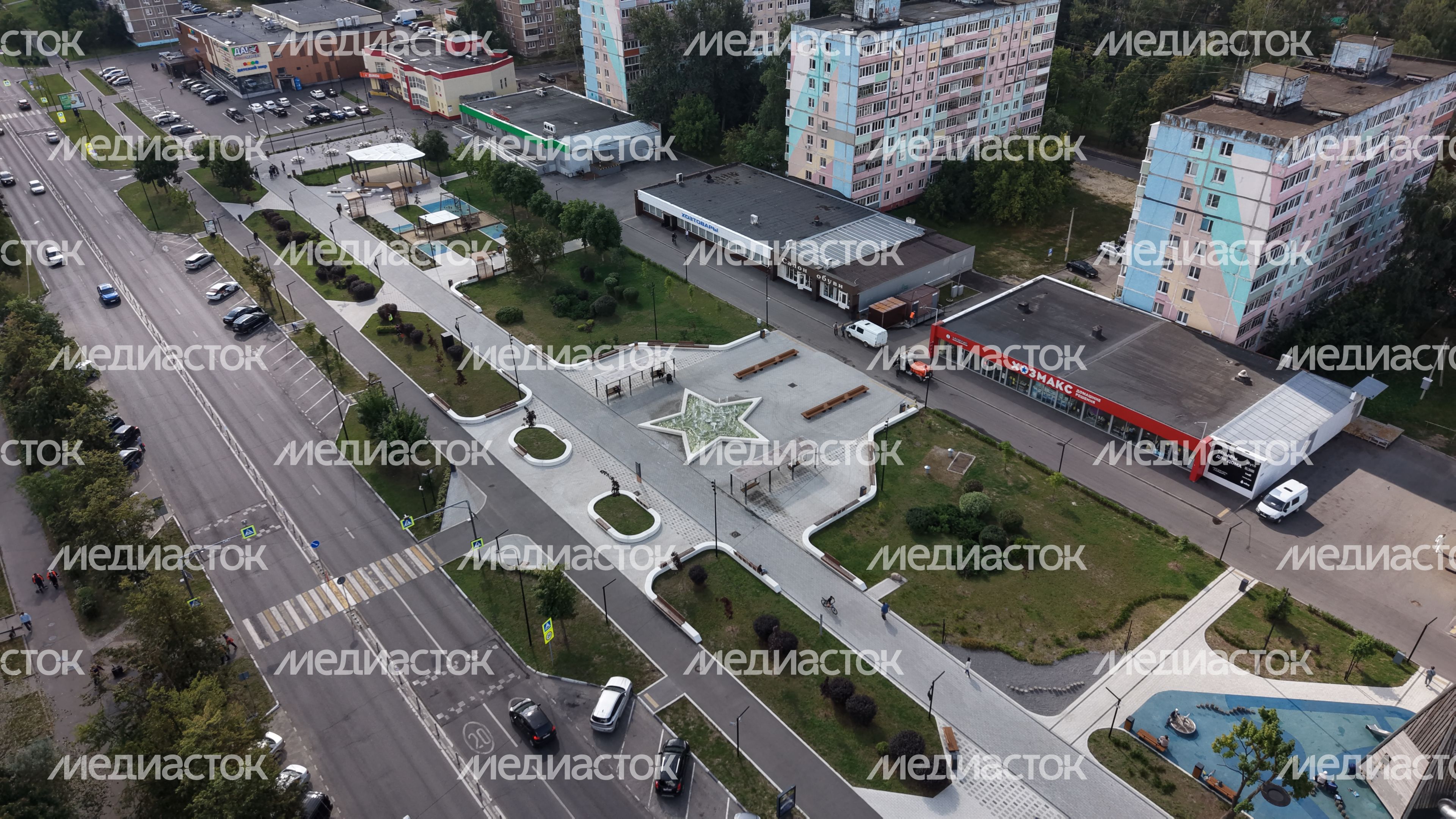Обновленный сквер "60 лет Победы" в Егорьевске