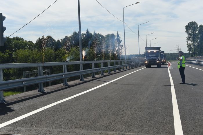 Губернатор Московской области Андрей Воробьев открыл путепровод в Солнечногорском районе