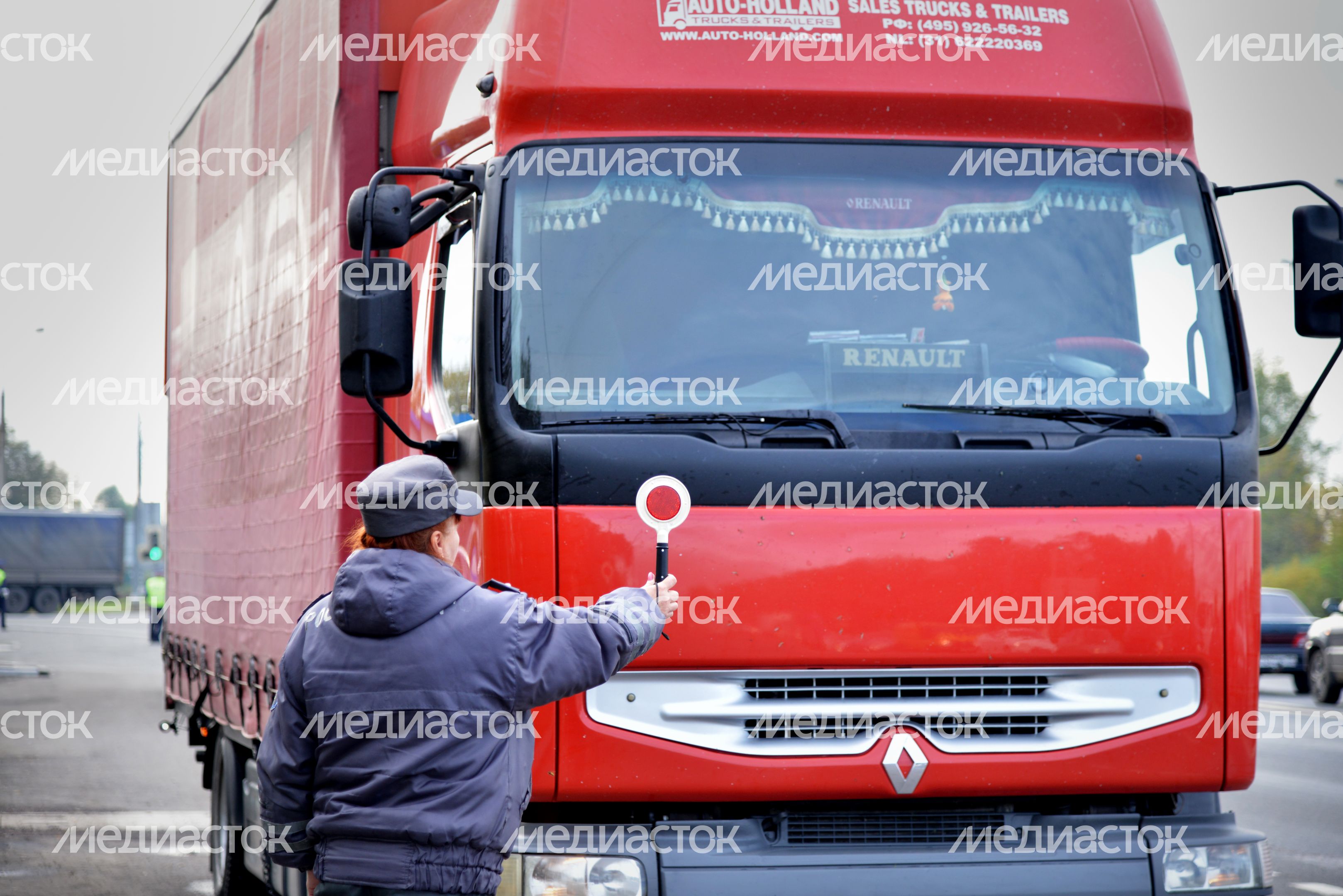 Работа пункта весового контроля
