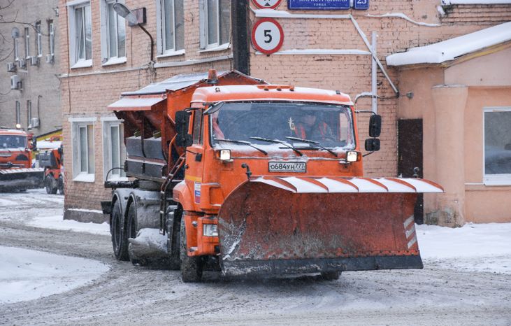 Снегопад в Московском регионе, 18.01.2018