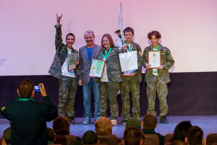 Владимир Шапкин на конкурсе лучших школьных лесничеств