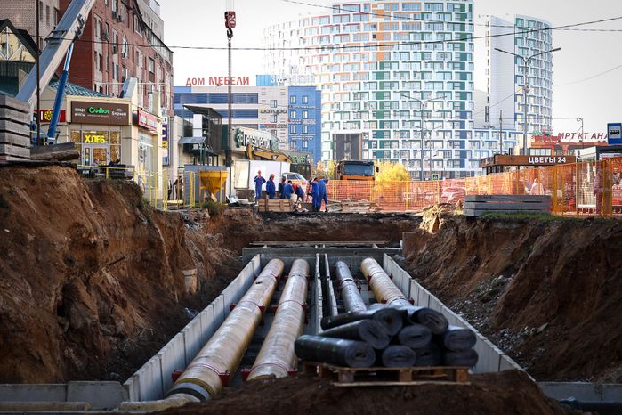 Осмотр новой котельной и реконструируемого участка теплосети в Королеве Губернатором Подмосковья