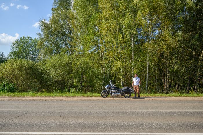 Мотоциклы на дорогах Подмосковья
