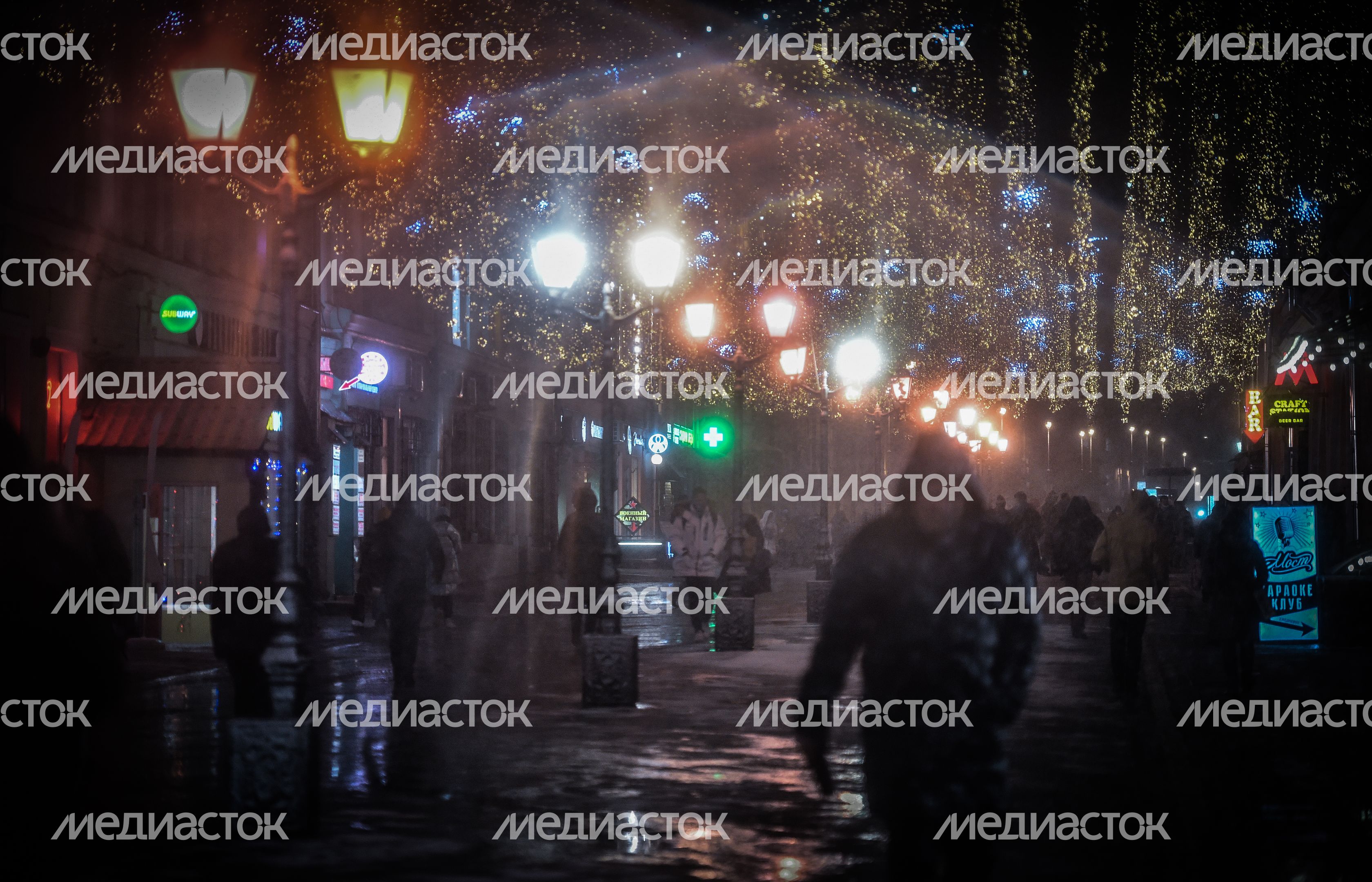 Первый снег в Москве