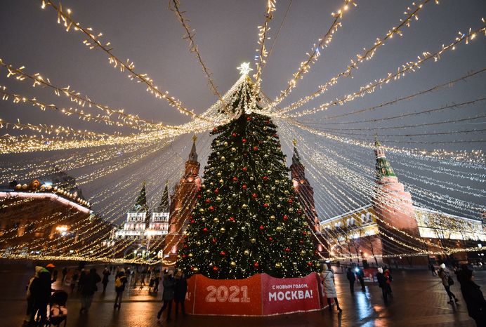Новогодняя иллюминация в Москве
